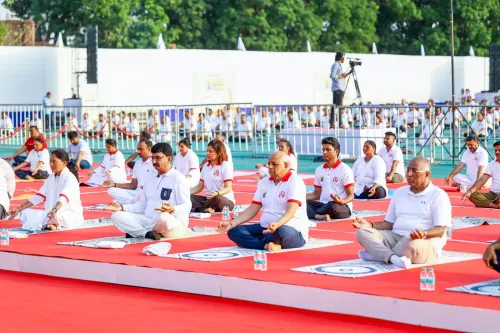 मानसा, गांधीनगर में राज्यस्तरीय योग दिवस समारोह