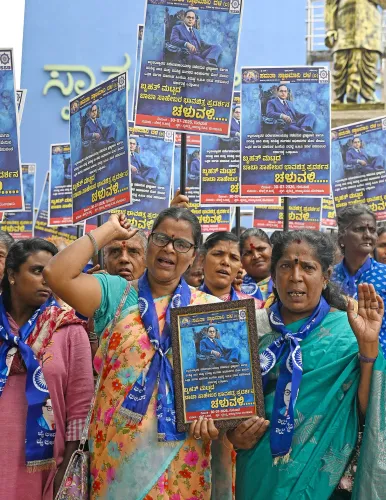 SSD Activists Hold Protest in Bengaluru