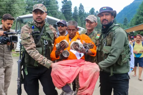 Pahalgam: First batch of Amarnath pilgrims arrives at Nunwan Base Camp