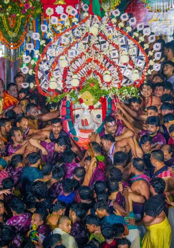 Puri: Lord Balabhadra During Goti Pahandi Procession