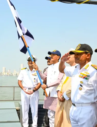 Mumbai: Sanjay Seth Receives INSV Kaundinya