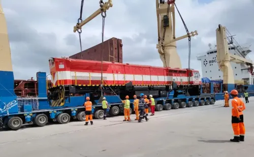 बनारस लोकोमोटिव वर्क्स से निर्मित लोकोमोटिव का अंतिम बैच मापुटो पहुंचा