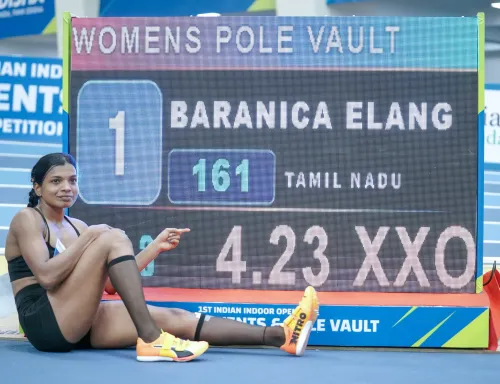 Baranica Elangovan shatters pole vault mark at 4.23m in Bhubaneswar