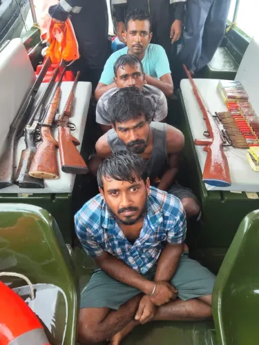 Coast Guard seizes arms near Indo-Bangladesh maritime line, 4 held