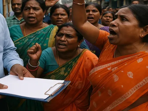 Did Bengal SIR Review Encounter Women's Protests in South 24 Parganas?
