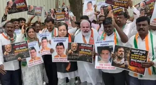 Rahul Gandhi FIR: Congress workers protest in Bengaluru over Haldwani row