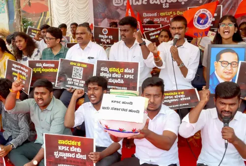 Bengaluru: ABVP protests over KPSC recruitment irregularities