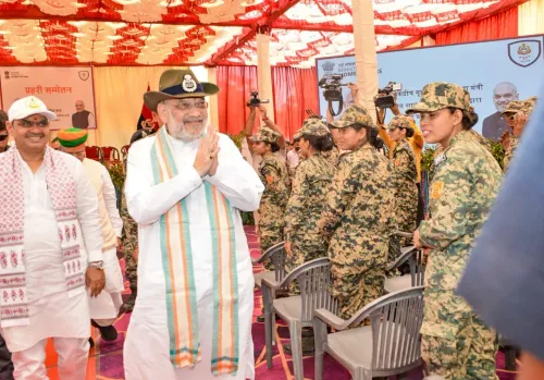 अमित शाह और भजनलाल शर्मा का सांचू बॉर्डर आउटपोस्ट दौरा