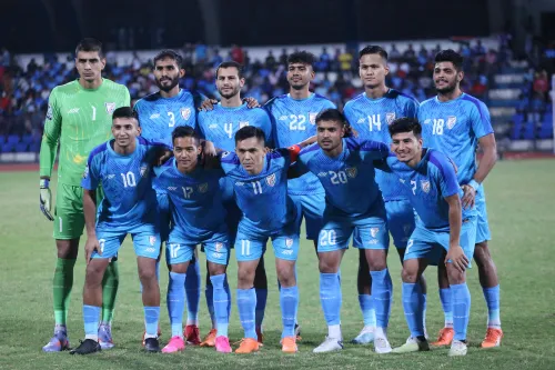 कोच्चि में भारतीय फुटबॉल टीम का एएफसी एशियन कप क्वालिफायर हांगकांग के खिलाफ मुकाबला