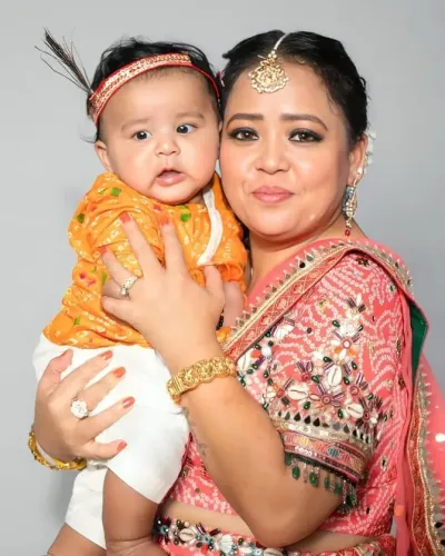 Bharti Singh celebrates Janmashtami with 'two little Kanhas' Gola and Kaju