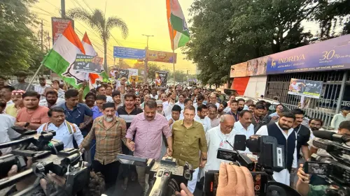 भोपाल में कांग्रेस का 'वोट बचाओ, देश बचाओ' मार्च; इंडिया गठबंधन सांसदों को रोके जाने पर 'काला दिवस'