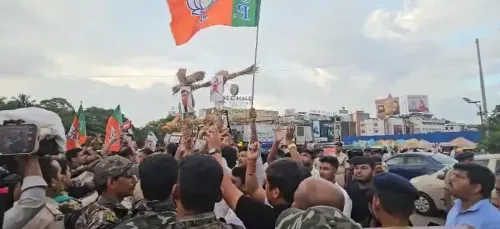 क्या भुवनेश्वर में भाजपा युवा मोर्चा ने एनएसयूआई नेता की गिरफ्तारी को लेकर प्रदर्शन किया?