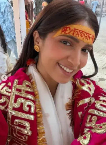 Bhumi Pednekar seeks blessings at Mahakaleshwar Jyotirlinga ahead of Diwali