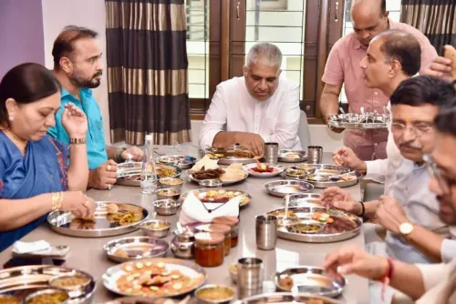 Bhupender Yadav dines with Gandhinagar BJP chief's family