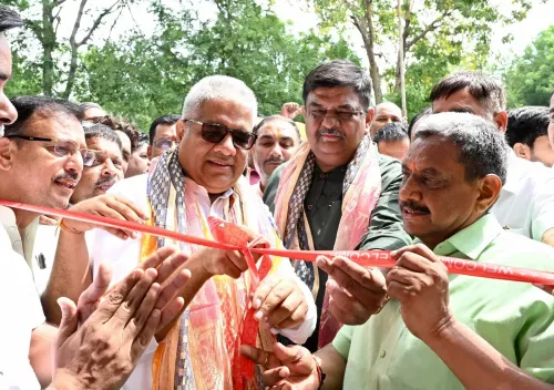 Bhupender Yadav inaugurates BJP's 12-year governance exhibition in Alwar