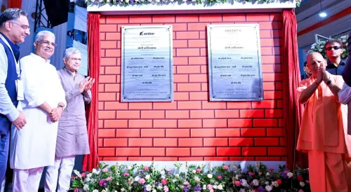 Bhupender Yadav lays foundation of electronics plant in Jewar