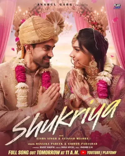 Avinash Mishra & Eisha Singh Unite for Romantic Hit 'Shukriya'
