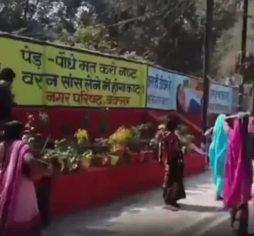 Buxar Residents Steal Flower Pots Following Nitish Kumar's Event