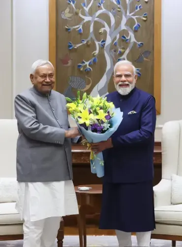 Bihar CM Nitish Kumar meets PM Modi in Delhi; discuss development and political issues