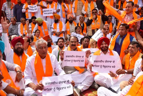BJP Protests in Amritsar for Justice in Gagandeep Randhawa Case