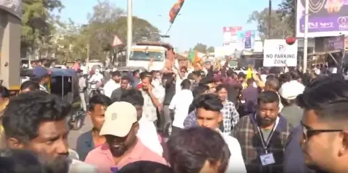 How did BJP secure the mayoral post in Chandrapur?