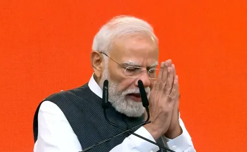 PM Modi marks 25 years in office, bows to people at Viksit Bharat Sabha