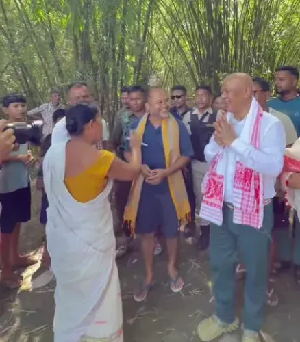 BTC Chief Hagrama Mohilary leads 104-member relief team to flood-hit Sivasagar