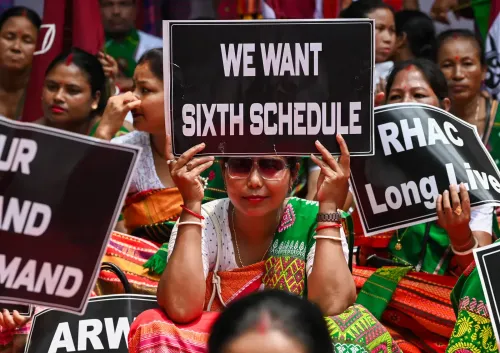 New Delhi: Assam groups protest demanding Sixth Schedule status