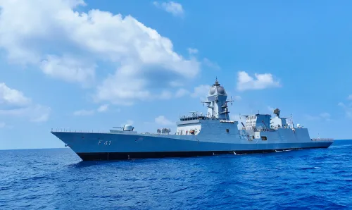 विशाखापत्तनम: आईएनएस तरागिरी कमीशनिंग