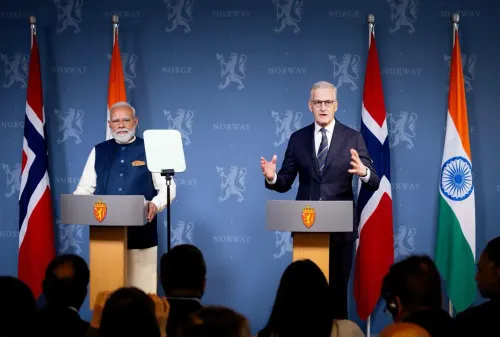 ओस्लो में मोदी और योनास गार स्टोरे की संयुक्त प्रेस वार्ता