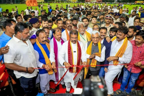 Angul: Dharmendra Pradhan attends development event