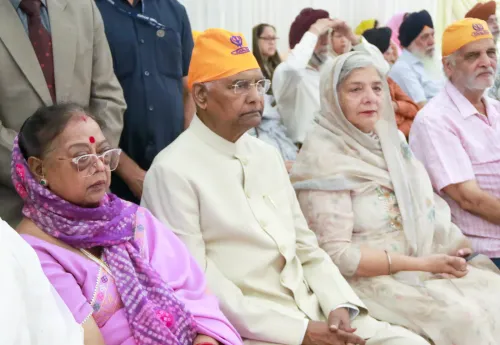 पूर्व राष्ट्रपति रामनाथ कोविंद का गुरुद्वारा रकाब गंज साहिब में शबद कीर्तन