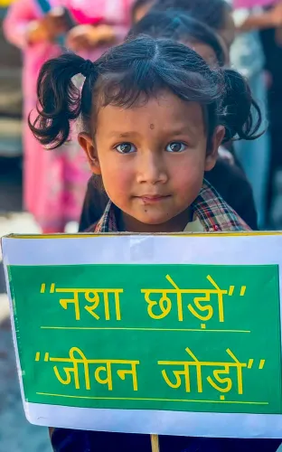 नामग्या में छात्रा की वॉकाथॉन में भागीदारी