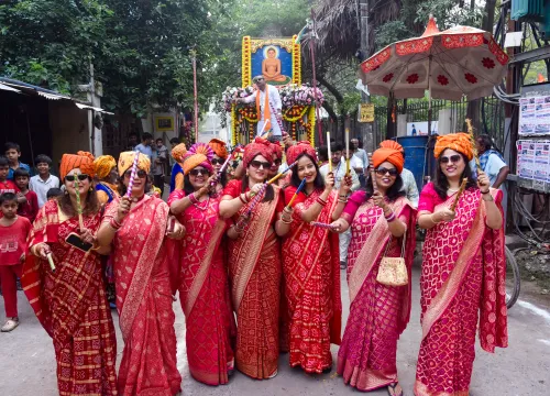 पटना: महावीर जयंती जुलूस