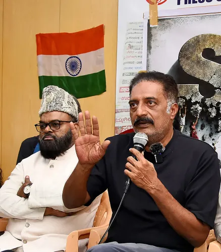 Bengaluru: Prakash Raj addresses press conference
