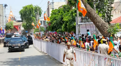 PM Modi's roadshow in Jind