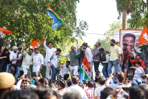 New Delhi: Congress Demonstration in Response to AI Summit Arrests