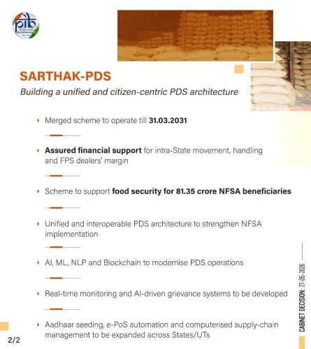 Cabinet Approves SARTHAK-PDS Scheme Worth Rs 25,530 Cr