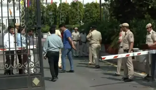 Unidentified Driver Breaches Security at Delhi Assembly, Places Bouquet