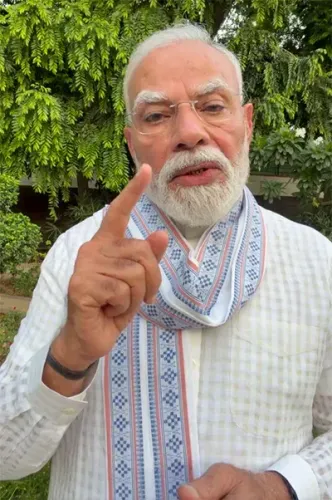 New Delhi: PM Modi delivers video message
