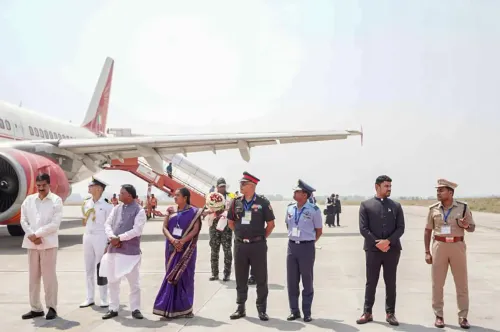 जिला झारसुगुड़ा में राष्ट्रपति मुर्मू का आगमन