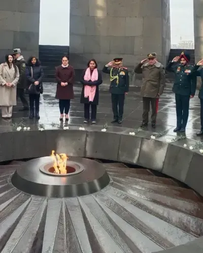 Did CDS General Anil Chauhan Honor Victims at the Armenian Genocide Memorial?