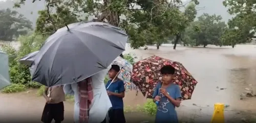 चक्रवात 'अर्नब': ओडिशा के मलकानगिरी में बाढ़, NH-326 बंद, 4 पुलों पर 3-4 फीट पानी