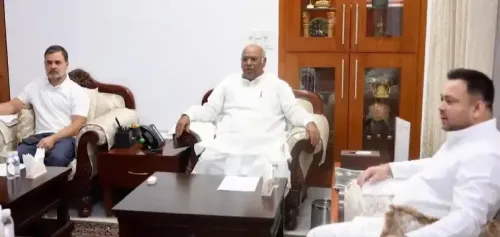 Bihar Set for Political Transition: Kharge After Meeting RJD's Tejashwi Yadav