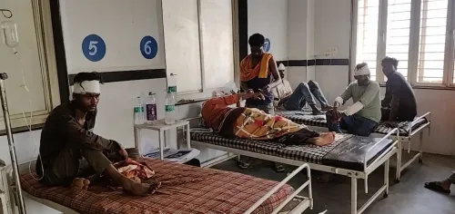 छतरपुर में केन-बेतवा परियोजना की मजदूर बस का ब्रेक फेल, 1 की मौत; 15 घायल