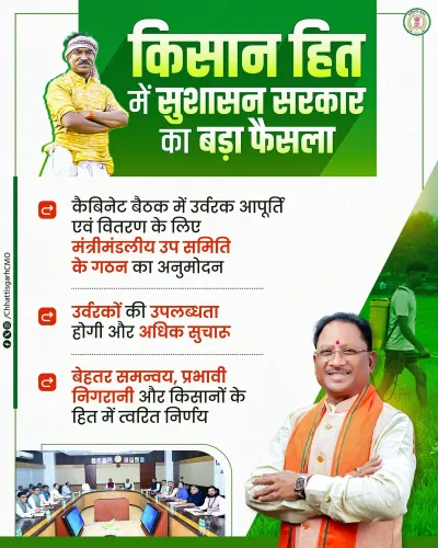 Chhattisgarh Cabinet Forms Panel for Timely Fertilizer Supply to Farmers