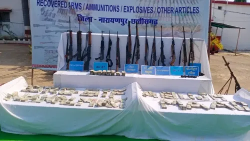 Narayanpur security forces seize ₹1.1 crore cash, AK-47s in Naxal operation