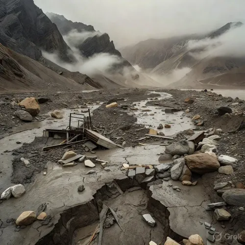 China-Nepal debris flow hit 19 m/s, too fast for any human to escape