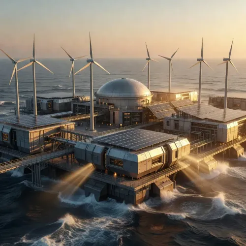 Jiangnan Shipyard unveils nuclear floating island for zero-emission shipping