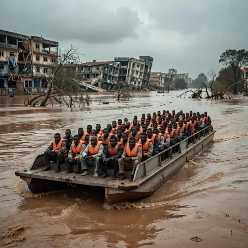 China's foldable pontoon barge rescues 6,000 in Guangxi floods